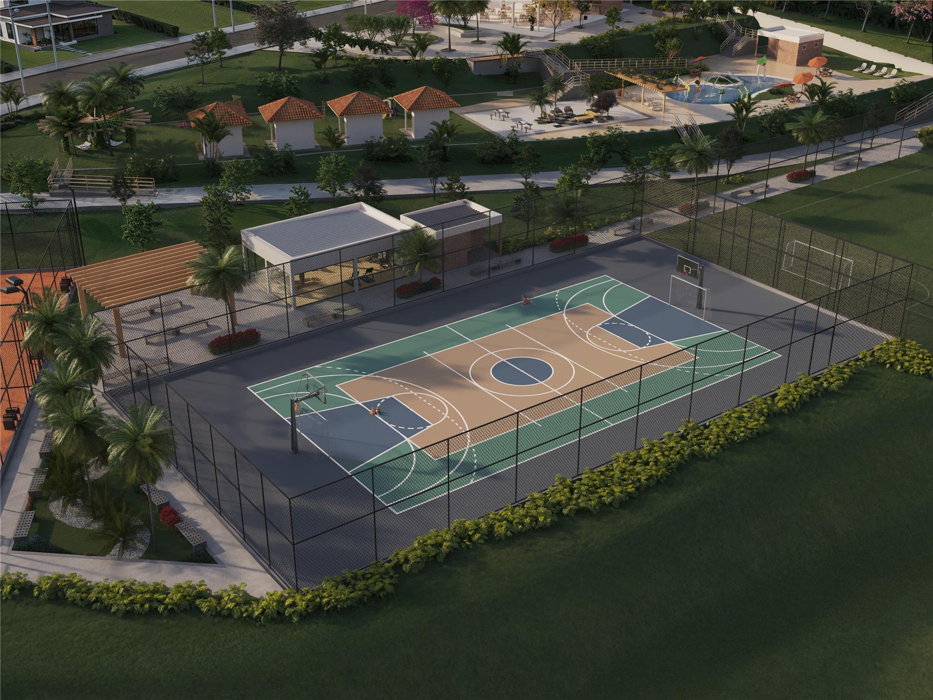 Quadra Poliesportiva para esportes e lazer em Hidrolândia